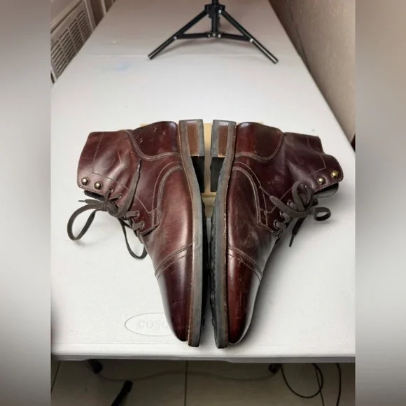 Thursday Boot Co. Captain Boots Mens Size 10.5 Brown Leather Cap Toe Casual - Picture 12 of 13